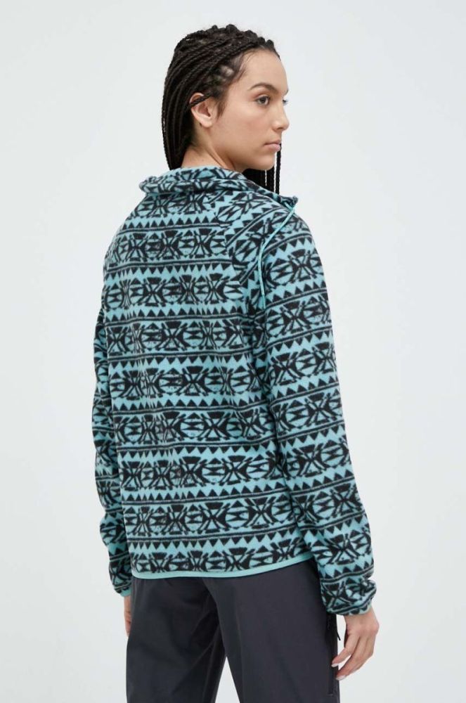 Спортивна кофта Billabong Boundary колір бірюзовий візерунок фото 3
