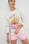 Кофта Billabong жіноча колір бежевий з принтом