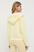 Кофта Max Mara Leisure жіноча колір жовтий з капюшоном однотонна