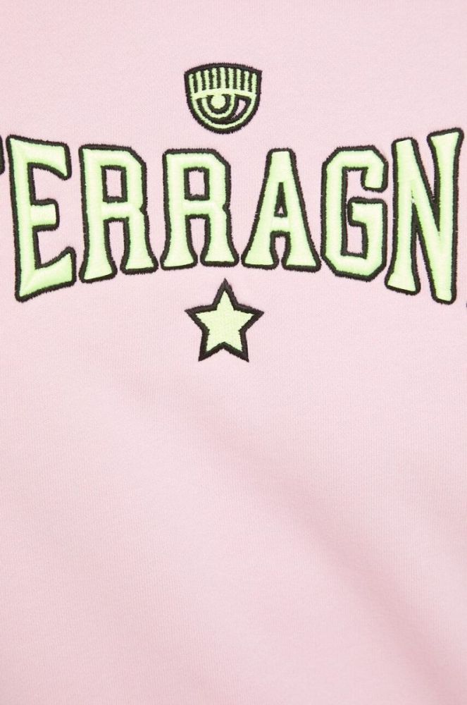 Кофта Chiara Ferragni жіноча колір рожевий з аплікацією фото 5
