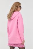 Кофта Pinko жіноча колір рожевий з капюшоном з аплікацією