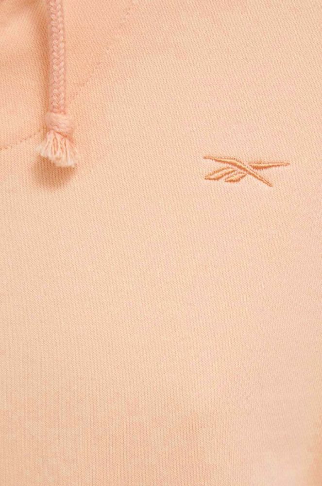 Бавовняна кофта Reebok Classic жіноча колір помаранчевий однотонна (3240898) фото 6