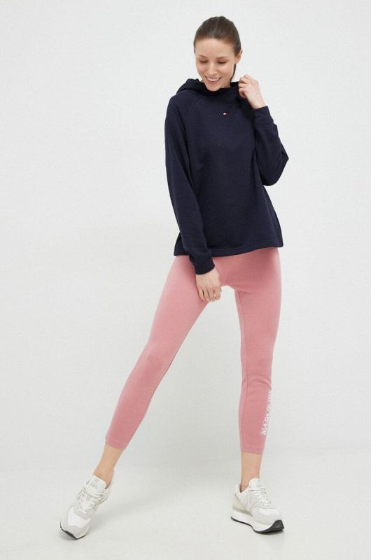 Кофта Tommy Hilfiger жіноча колір синій з капюшоном однотонна (3068740) фото 2