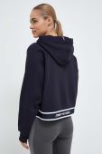 Кофта Tommy Hilfiger жіноча колір синій з капюшоном з принтом (3240902)