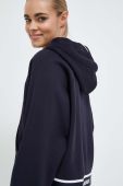 Кофта Tommy Hilfiger жіноча колір синій з капюшоном з принтом (3240902)