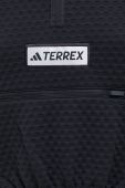 Спортивна кофта adidas TERREX Utilitas колір чорний з аплікацією