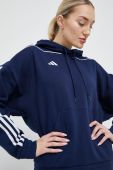 Кофта adidas Performance Tiro 23 колір синій з капюшоном з аплікацією