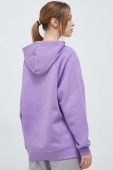 Кофта adidas жіноча колір фіолетовий з капюшоном однотонна (3094160)