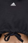 Кофта adidas жіноча колір чорний однотонна (3073266)