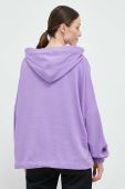 Кофта adidas жіноча колір фіолетовий з капюшоном однотонна (3073270)