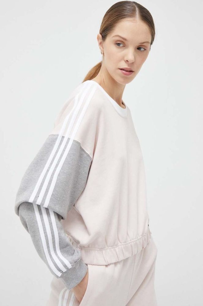 Кофта adidas жіноча колір рожевий візерунок (3090198) фото 5