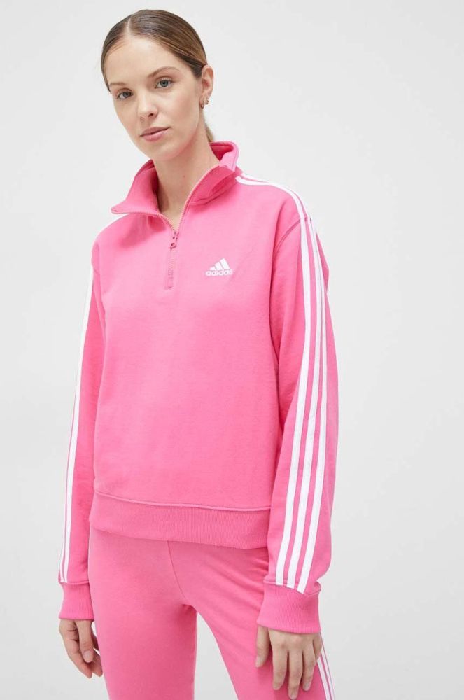 Кофта adidas жіноча колір рожевий візерунок (3090202)