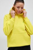 Спортивна кофта Marmot Peaks колір жовтий з капюшоном однотонна