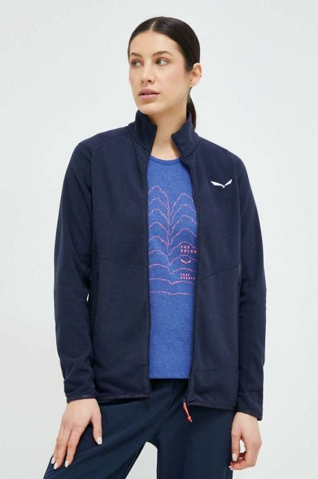 Спортивна кофта Salewa Paganella колір синій однотонна