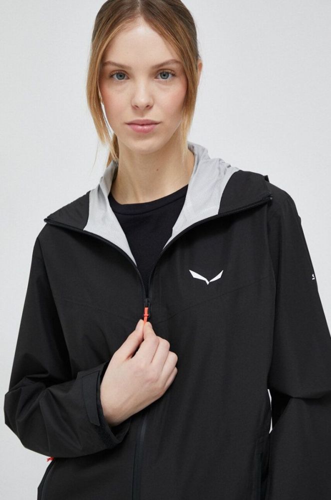 Куртка outdoor Salewa Puez Aqua 4 PTX колір чорний перехідна фото 4