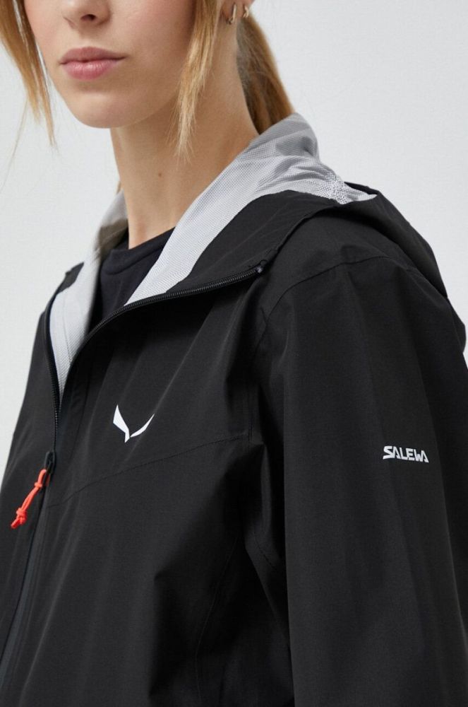 Куртка outdoor Salewa Puez Aqua 4 PTX колір чорний перехідна фото 5