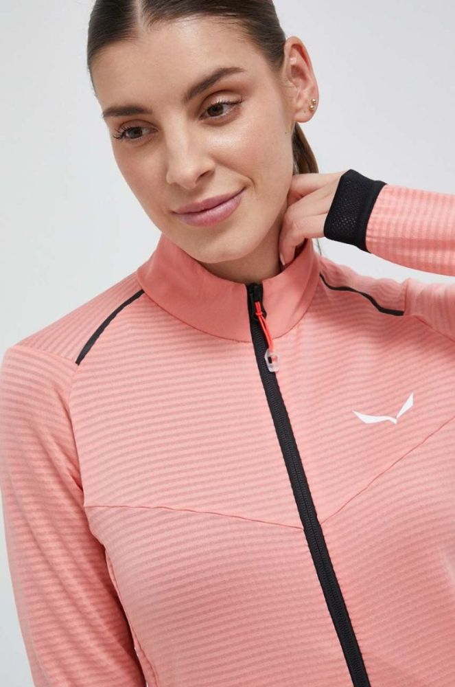 Спортивна кофта Salewa Pedroc PL 2 колір рожевий однотонна фото 4