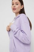 Кофта UGG Lawna жіноча колір фіолетовий з капюшоном з аплікацією