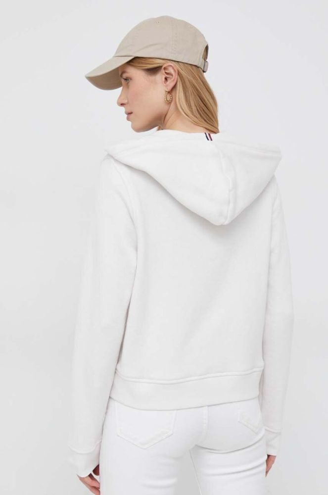 Кофта Tommy Hilfiger жіноча колір бежевий з капюшоном однотонна (3090255) фото 3