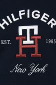 Бавовняна кофта Tommy Hilfiger жіноча колір синій з аплікацією (3018258)