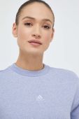 Кофта adidas жіноча  однотонна колір блакитний