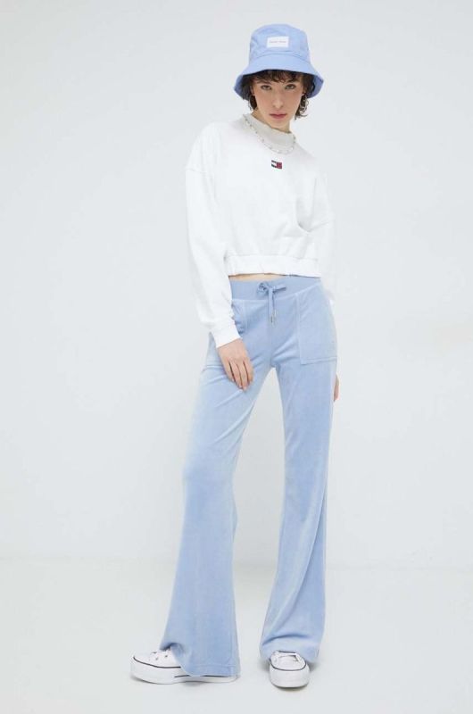 Бавовняна кофта Tommy Jeans жіноча колір білий однотонна (2995380) фото 2