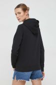 Кофта Tommy Jeans жіноча колір чорний з капюшоном з принтом (3013048)