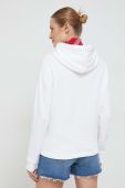 Кофта Tommy Jeans жіноча колір білий з капюшоном з принтом (3027356)