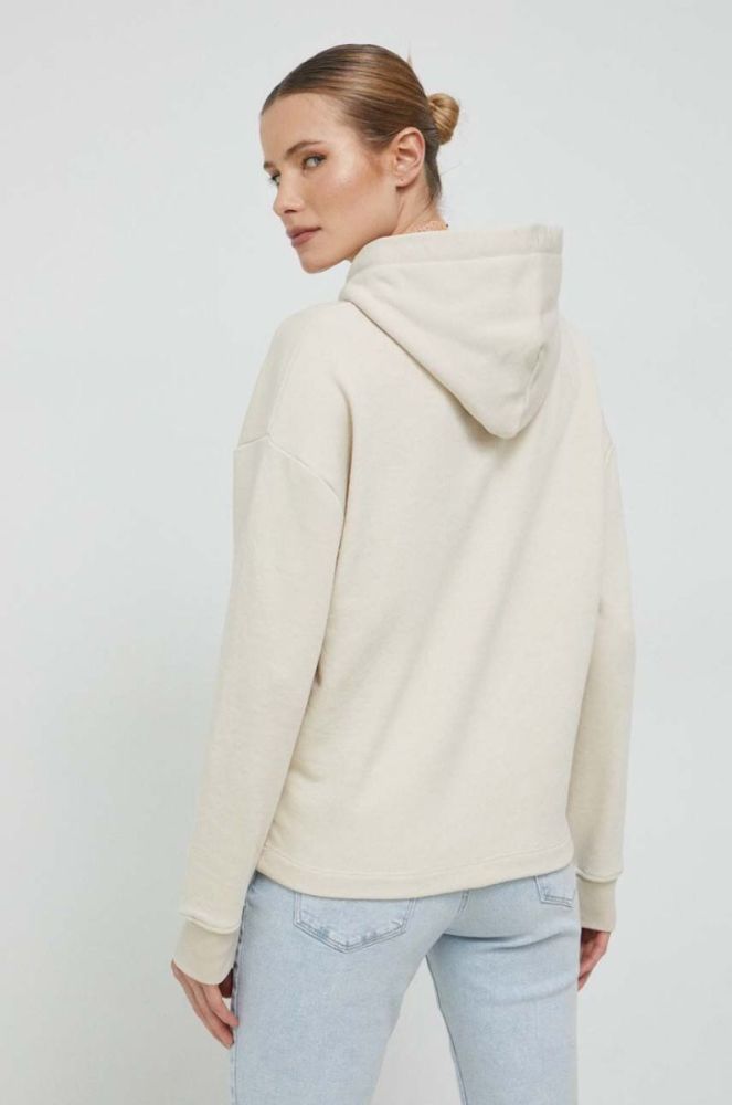 Кофта Tommy Jeans жіноча колір бежевий з капюшоном з принтом (3027350) фото 3