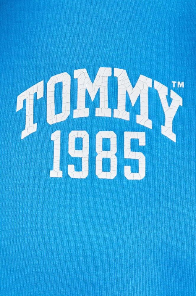Кофта Tommy Jeans жіноча з капюшоном візерунок колір блакитний (2999873) фото 5