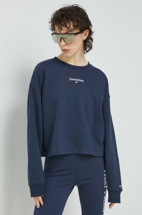 Кофта Tommy Jeans жіноча колір синій з принтом (3068795)
