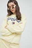 Кофта Tommy Jeans жіноча колір жовтий з аплікацією