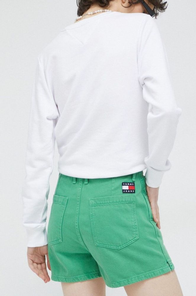 Кофта Tommy Jeans жіноча колір білий з аплікацією (3081420) фото 3