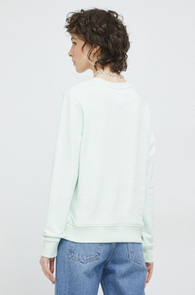 Кофта Tommy Jeans жіноча колір зелений з аплікацією (3081429) фото 3