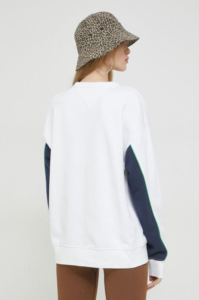 Кофта Tommy Jeans жіноча колір білий з аплікацією (2983449) фото 3