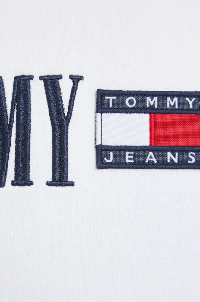 Кофта Tommy Jeans жіноча колір білий з аплікацією (2983449) фото 5
