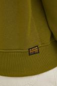 Кофта G-Star Raw жіноча колір зелений з капюшоном однотонна (3013097)