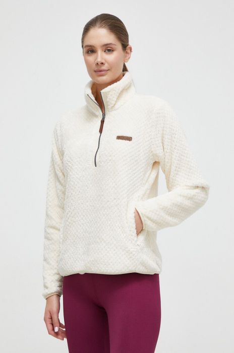Спортивна кофта Columbia Fire Side Sherpa колір бежевий однотонна