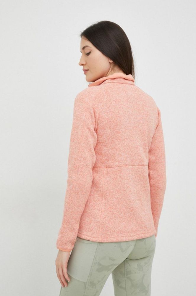 Спортивна кофта Columbia Sweater Weather жіноча колір помаранчевий меланж фото 3