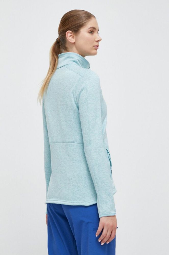 Спортивна кофта Columbia Sweater Weather колір бірюзовий меланж фото 3