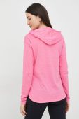 Спортивна кофта Columbia Sun Trek жіноча колір рожевий з капюшоном однотонна