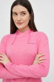 Спортивна кофта Columbia Sun Trek жіноча колір рожевий з капюшоном однотонна