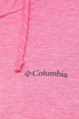Спортивна кофта Columbia Sun Trek жіноча колір рожевий з капюшоном однотонна