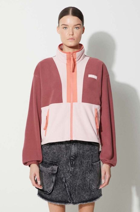 Кофта Columbia жіноча колір бордовий візерунок 2001293-191 (3517857)