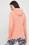 Спортивна кофта Columbia Boundless Trek жіноча колір помаранчевий з капюшоном однотонна
