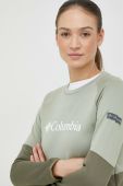 Спортивна кофта Columbia Windgates колір зелений візерунок