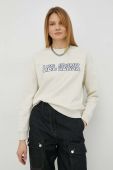 Кофта Lee жіноча колір бежевий з аплікацією