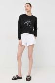 Кофта Armani Exchange жіноча колір чорний з аплікацією (3127638)