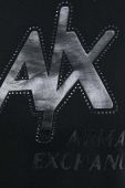 Кофта Armani Exchange жіноча колір чорний з аплікацією (3127638)