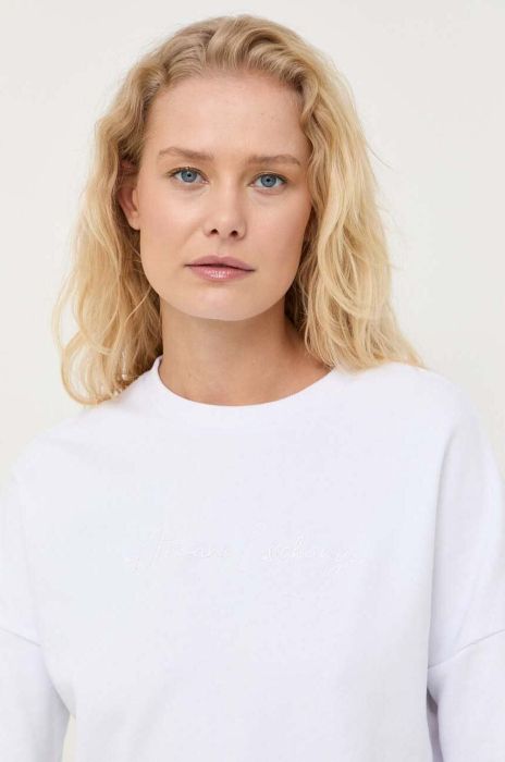 Кофта Armani Exchange жіноча колір білий однотонна